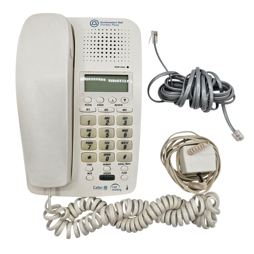 Southwestern Bell Freedom Phone Corded Landline with Caller ID Speakerphone